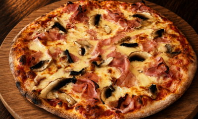 PIZZA PROSCIUTTO E FUNGHI – 600G
